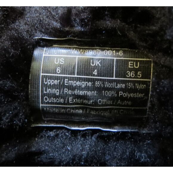 Woolrich Women's Grand Lodge Wool Slipper with Rubber Sole  size 6 EUC - Picture 6 of 6